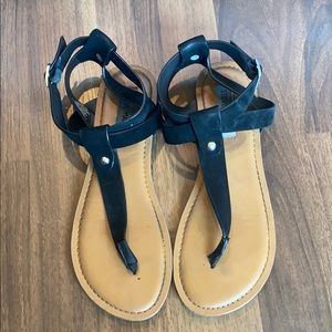 Steve Madden Black Gladiator Sandals